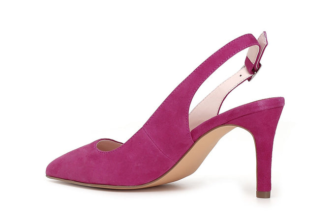 DECOLLETE IN PELLE SCAMOSCIATA APERTE DIETRO