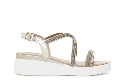 SANDALO INCROCIO CON STRASS