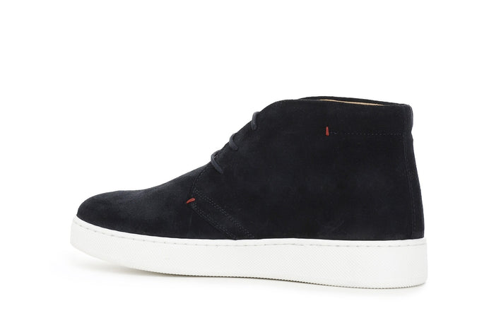 SNEAKERS IN PELLE SCAMOSCIATA E TESSUTOMESH