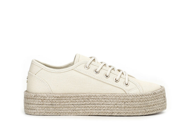 SCARPE IN TESSUTO FONDO CORDA