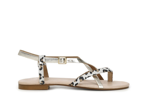 SANDALI CON DETTAGLIO ANIMALIER
