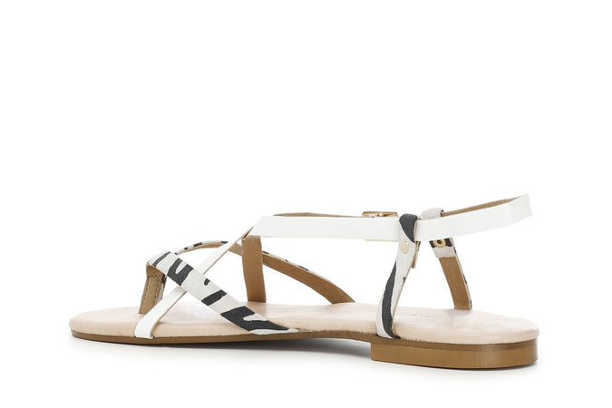 SANDALI CON DETTAGLIO ANIMALIER