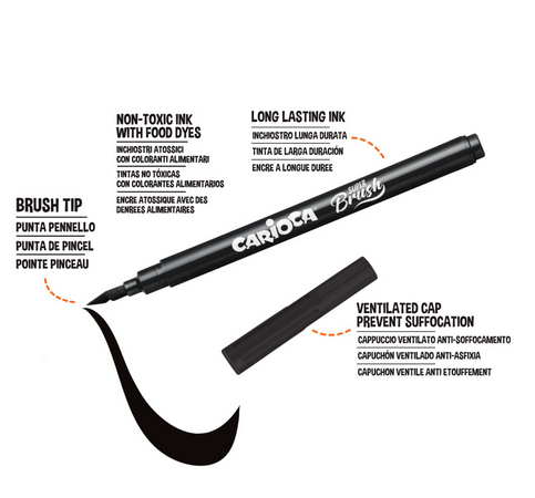 Carioca, Pennarelli Super Brush, 10 Pezzi