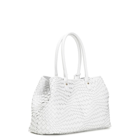 SHOPPING CON INTRECCIO E ACCESSORIO PENDENTE