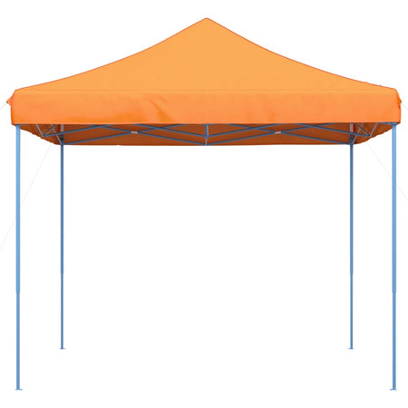 Gazebo Tenda da Festa Pieghevole Pop-Up Arancione Struttura Blu 292x292x315 cm