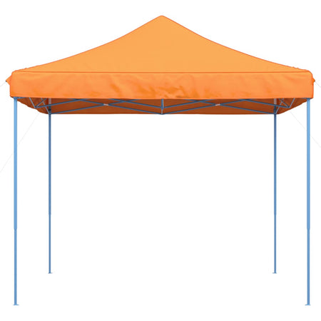 Gazebo Tenda da Festa Pieghevole Pop-Up Arancione Struttura Blu 292x292x315 cm