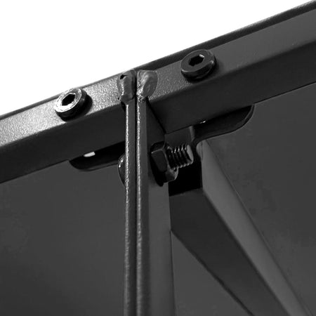 Tettoia Antracite 2x2,3 m 180 g/m² Tessuto e Acciaio Piano con Design Curvo