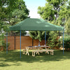 Tenda da Festa Pieghevole Pop-Up Verde Struttura Blu 410x279x315 cm