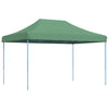 Tenda da Festa Pieghevole Pop-Up Verde Struttura Blu 410x279x315 cm