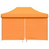 Tendone per Feste Pieghevole Pop-Up con 4 Pareti Arancione Struttura Blu