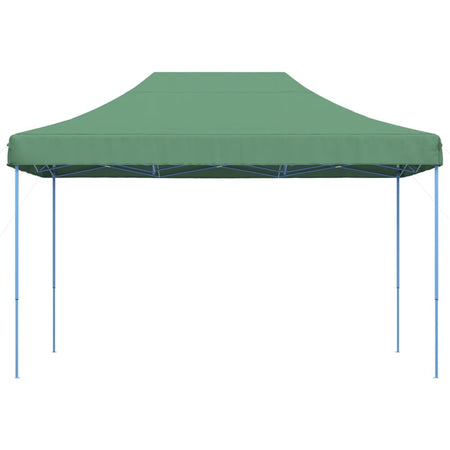 Tenda da Festa Pieghevole Pop-Up Verde Struttura Blu 410x279x315 cm