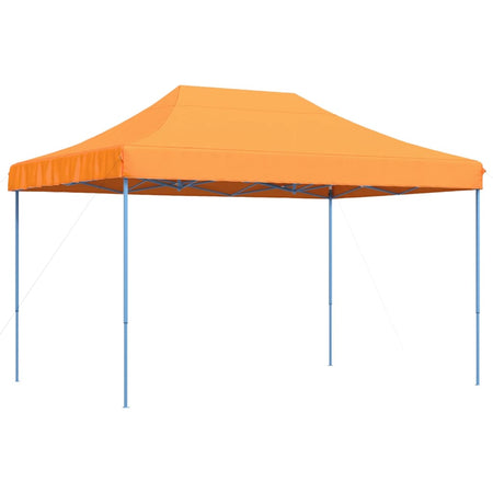 Tenda da Festa Pieghevole Pop-Up Arancione Struttura Blu 410x279x315 cm
