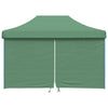 Tendone per Feste Verde Struttura Blu Pieghevole Pop-Up con 4 Pareti