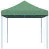 Tenda da Festa Pieghevole Pop-Up Verde Struttura Blu 410x279x315 cm