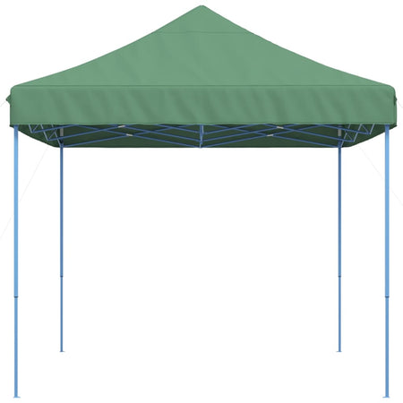 Tenda da Festa Pieghevole Pop-Up Verde Struttura Blu 410x279x315 cm