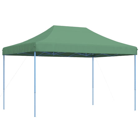 Tenda da Festa Pieghevole Pop-Up Verde Struttura Blu 410x279x315 cm