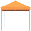Tenda da Festa Pieghevole Pop-Up Arancione Struttura Blu 410x279x315 cm