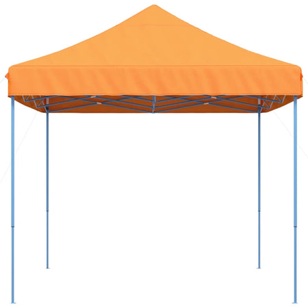 Tenda da Festa Pieghevole Pop-Up Arancione Struttura Blu 410x279x315 cm