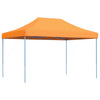 Tenda da Festa Pieghevole Pop-Up Arancione Struttura Blu 410x279x315 cm
