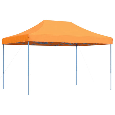 Tenda da Festa Pieghevole Pop-Up Arancione Struttura Blu 410x279x315 cm