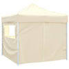 Tenda Pieghevole Crema 3 x 3 m con 4 Pareti