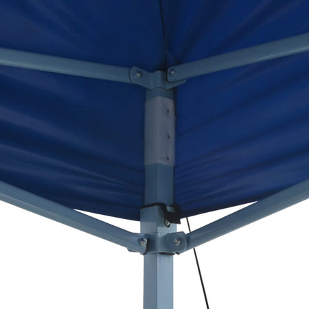 Tenda Pieghevole Blu Acciaio Verniciato in Polvere Pop-Up 3x6 m