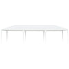 Tendone per Feste 4x9 m Capanno per Esterno Colore Bianco