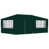 Gazebo Professionale Verde con Pareti Resistente All'acqua 4x6 m 90 g/m²