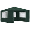 Gazebo Professionale con Pareti 4x4 m Verde 90 g/m²