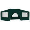 Gazebo Professionale Verde con Pareti Resistente All'acqua 4x6 m 90 g/m²