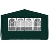 Gazebo Professionale Verde con Pareti Resistente All'acqua 4x6 m 90 g/m²