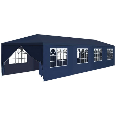 Gazebo da Giardino Blu Resistente All'acqua ed ai Raggi UV  3x12 m