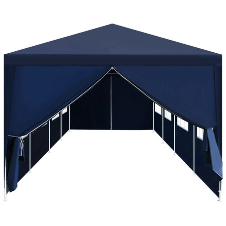 Gazebo da Giardino Blu Resistente All'acqua ed ai Raggi UV  3x12 m