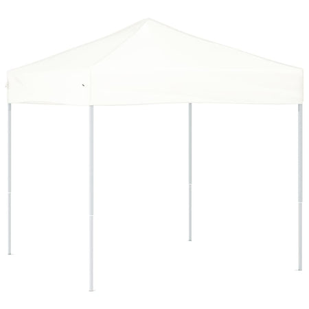 Tenda per Feste Design Pieghevole Bianca Tessuto Oxford Telaio in Acciaio 2x2 m