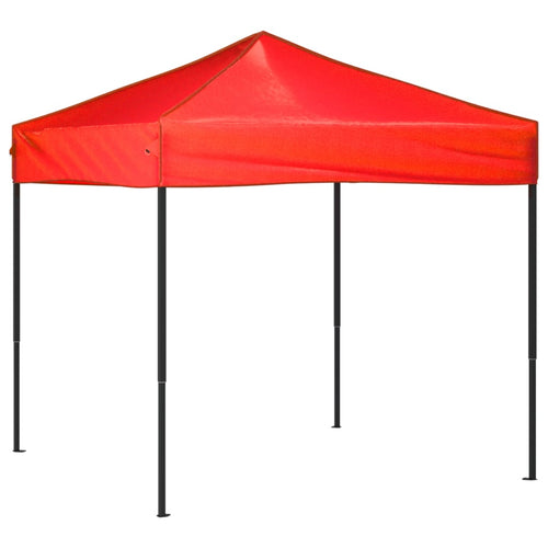 Tenda per Feste Rossa Design Pieghevole Tessuto Oxford Telaio in Acciaio 2x2 m
