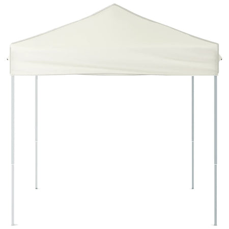 Tenda per Feste Crema Pieghevole Tessuto Oxford Telaio in Acciaio in 2x2 m