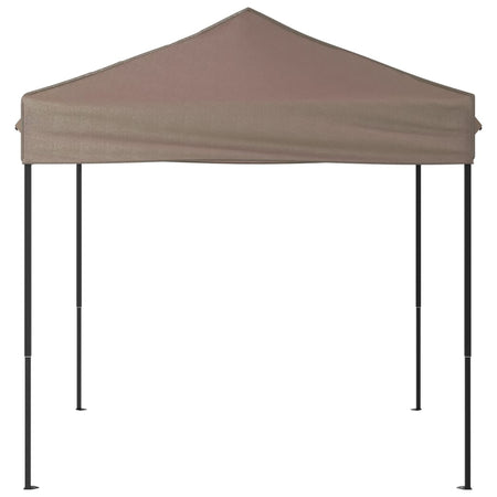 Tenda per Feste Design Pieghevole Tortora Telaio in Acciaio 2x2 m