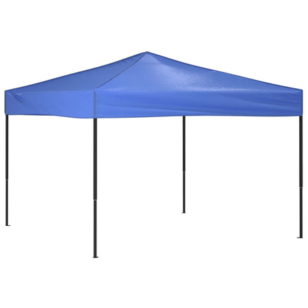 Tenda per Feste Design Pieghevole Blu Tetto Tessuto Oxford 3x3 m