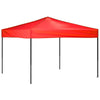 Tenda per Feste Rossa Design Pieghevole Tessuto Oxford Telaio in Acciaio 3x3 m
