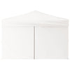 Tenda per Feste Pieghevole con Pareti Laterali Bianco Tessuto Oxford 3x3 m
