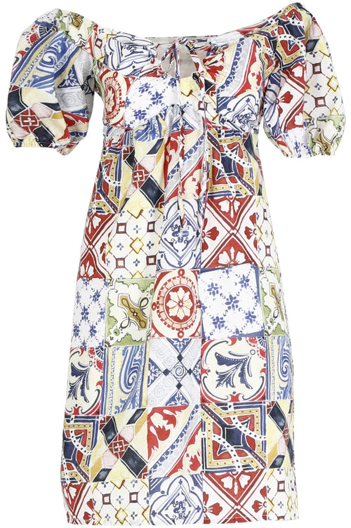 ABITO TAGLIO IMPERO SCOLLO ARRICCIATO