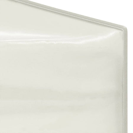 Tenda per Feste Crema Pieghevole con Pareti Laterali Telaio in Acciaio 3x3 m