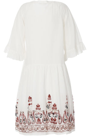 ABITO CON BALZA RICAMATA