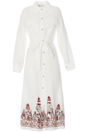 CHEMISIER CON BALZA RICAMATA