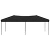 Tenda per Feste Nera Design Pieghevole Tessuto Oxford Telaio in Acciaio 3x6 m