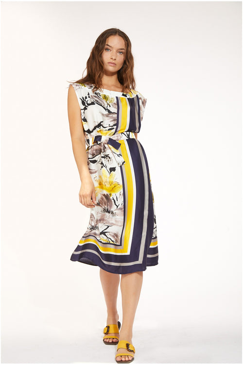 ABITO STAMPATO FINTO PORTAFOGLIO