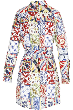 CAMICIA LUNGA COLLO COREANA