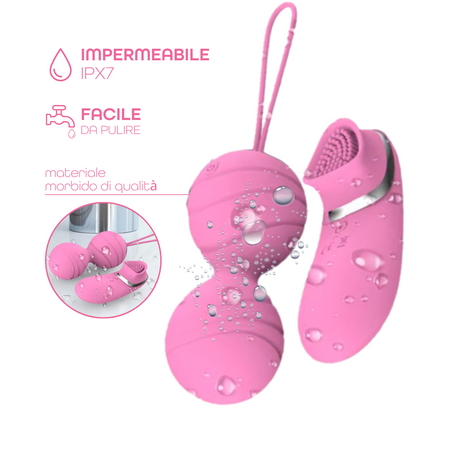 Ovetto Vibrante con Telecomando Palline Vaginali Vibranti Stimolatore Clitorideo