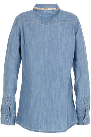 CAMICIA IN DENIM CHAMBRAY PASSAMANERIA