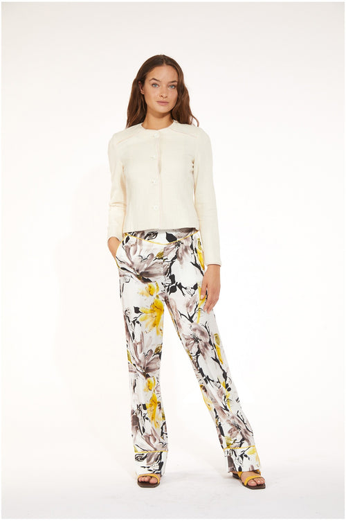 GIUBBINO CORTO CON PROFILI IN SIMILPELLE